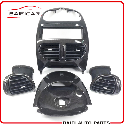 Baificar Brand New Genuine Carbon Fiber Instrument Pancel Dashboard Cover Air Vent Duct For Peugeot 206 Citroen C2 ► Photo 1/1