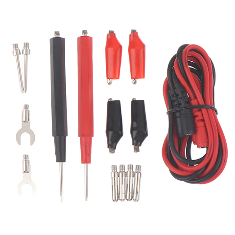 16pcs in 1 set Universal Digital Multimeter Probe 90cm Needle Tip Probe Test Leads Pin Wire Pen Cable Test Line Assortment Kit ► Photo 1/5