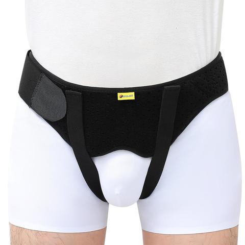 Hernia Belt Truss for Inguinal or Sports Hernia Support Brace Pain Relief Recovery Strap with 2 Removable Compression Pads ► Photo 1/6