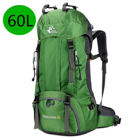 2022 New 60L Outdoor Backpack Camping Climbing Bag Waterproof Mountaineering Hiking Backpacks Molle Sport Bag Climbing Rucksack ► Photo 1/6