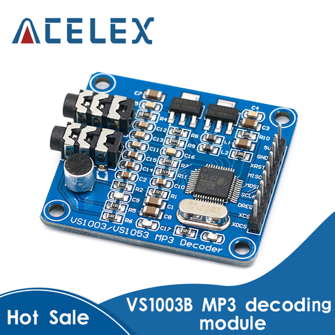 VS1003B VS1053 MP3 Module Development Board Onboard recording Function Development Board ► Photo 1/6