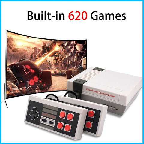 2022 New Mini TV Game Console With 2 Handles Retro Classic Handheld Gaming Player AV Output Built-in 620 Games Toys Gifts ► Photo 1/6