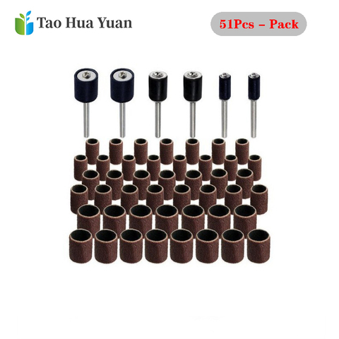 Hot 51pcs Rotary Tool Accessories for Dremel Mini Drill Bit Set Abrasive Tool Grinding Sanding Polishing Cutting Tool Set AA ► Photo 1/6