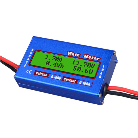 RC Watt Meter 100A 50A Power Analyzer LCD Screen Digital Wattmeter High Precision Power Meter Balance Battery Voltage Checker ► Photo 1/6