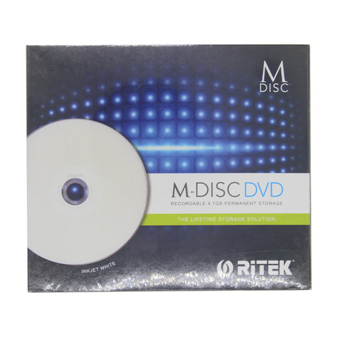 Wholesale 3 pcs 4.7 gb Printable DVD M-Discs with Storage Duration of Up to 1000 Years. ► Photo 1/3