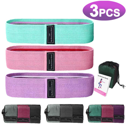 Resistance Bands Fitness Booty Bands 3-Piece Set Fitness Rubber Expander Elastic Band for Home Workout Exercise Equipment ► Photo 1/6