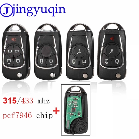 jingyuqin 433mhz Modified Key Shell 2/3/4/5 Buttons For Chevrolet Cruze For Buick For VAUXHALL OPEL Insignia Astra J Zafira C 2 ► Photo 1/5