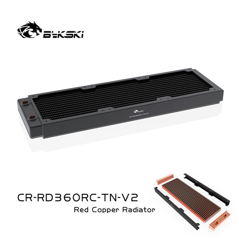 BYKSKI 360mm Copper Radiator for PC Cooling 30mm Thickness for 12cm Fan Water Cooler High performance cooler Radiator 120mm fan ► Photo 1/6