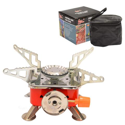4000W Camping Stoves Folding Outdoor Gas Stove Card Type Square Palm furnace Cooking Picnic Split Stoves Cooker Burners Camping ► Photo 1/6