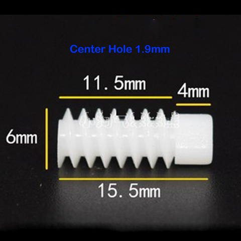 Lengthen Worm Gear Mini Helical Gear 0.5 Modulus Worm Gear Diameter 6MM Hole 1.9MM DIY Hobby Toy Model Accessories ► Photo 1/3