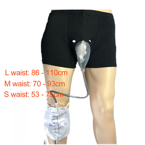 Wetips Silicone Removable Urine Collector Portable Urinal System With Underwear Urinal Pee Holder Urine Funnel Pee Catheter Bag ► Photo 1/6
