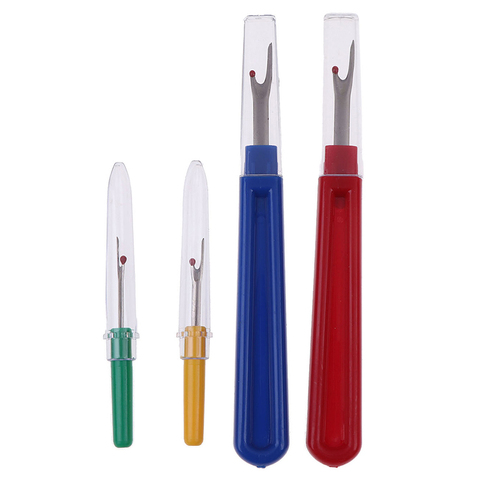 4pcs/set Thread Cutter Seam Ripper Stitch Unpicker Sewing Tool Plastic Handle Craft Tool Sewing Accessories (2 Large 2 Small) ► Photo 1/6