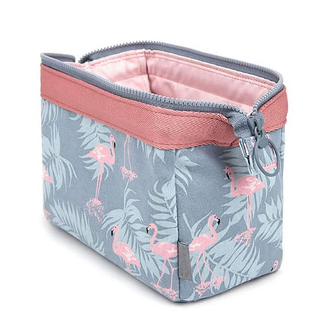 new fashion cosmetic bag Women waterproof Flamingo makeup bags travel organizer Toiletry Kits Portable makeup bags Beautician ► Photo 1/6