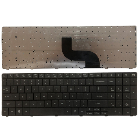 NEW US Keyboard For Packard Bell NEW90 NEW95 P5WS6 PEW72 PEW76 PEW91 PEW92 US laptop Keyboards black ► Photo 1/6