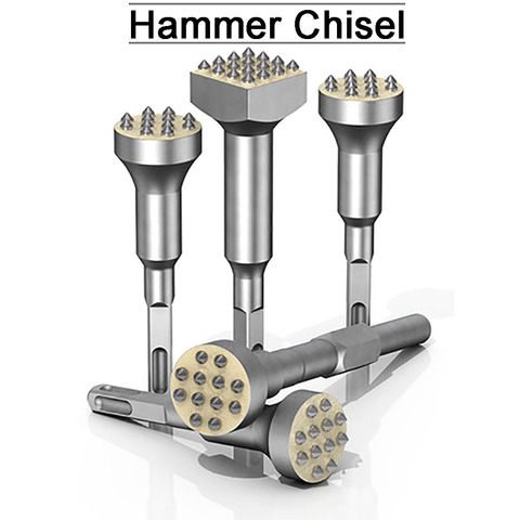 Alloy Rotary Hammer Chisel Drill Bit Fit For Demolition Hammer Concrete Breaker Stone Board Bridge WallCement Pavement Chisel ► Photo 1/6