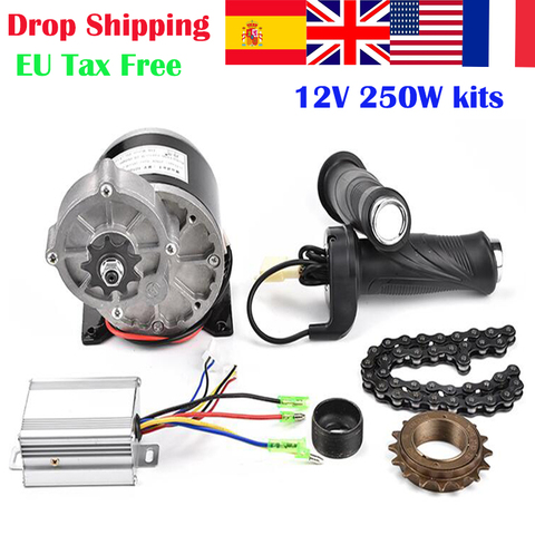 Electric bike conversion kit 250W 12V MY1016Z DC Gear Brush Motor Kit 20-28