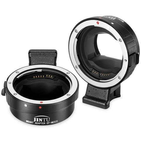 JINTU Auto-Focus Mount Adapter EF-NEX for Canon EF Lens to Sony NEX E Mount Camera ► Photo 1/6
