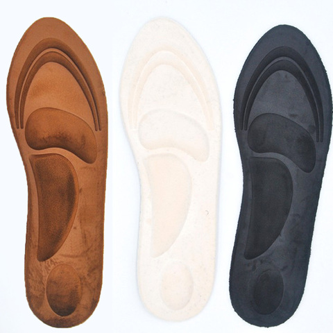 4D Suede Memory Foam Insoles Flat Foot Feet Care Sole Shoe Orthopedic Pads Insoles Sport Sponge Arch Support Insoles Men Women ► Photo 1/6