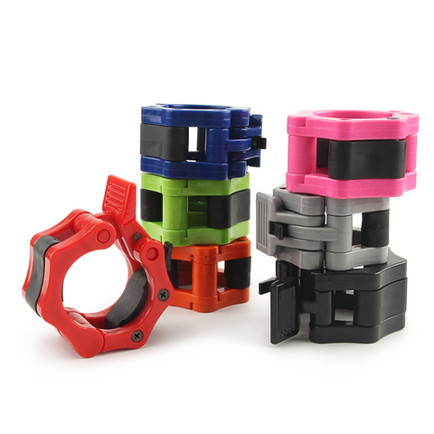 1Pair Barbell Lock 5cm Barbell Collar Clips Dumbbell Buckle Clamp Weight Lifting Bar Gym Dumbbell Accessories 50mm ► Photo 1/6