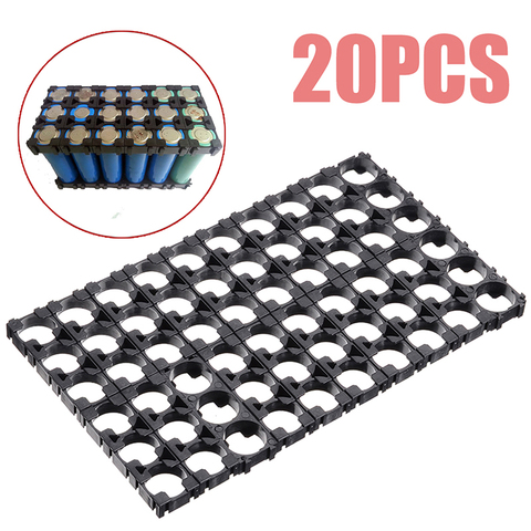 20pcs 3x Cell 18650 Battery Spacer Plastic Battery Radiating Shell Storage Holder Bracket 6x2x0.8cm ► Photo 1/6