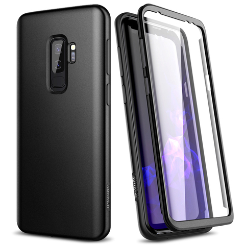 GrandEver Shockproof Bumper Hard Case for Samsung S10e A50 Case 2 in 1 Cover with Screen Protector for Samsung S9 S10 Plus Note9 ► Photo 1/6