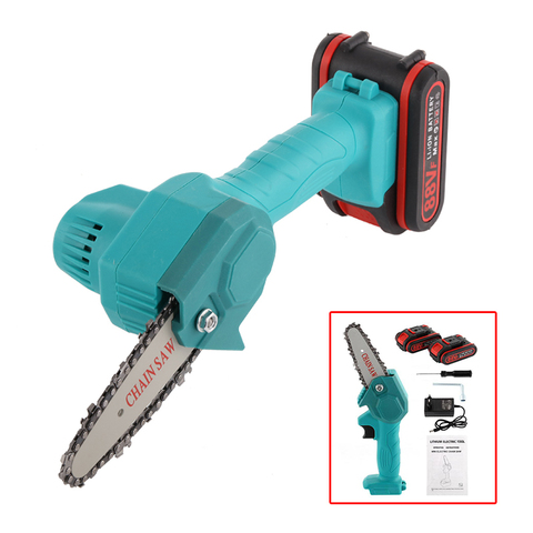 88V Mini Pruning Saw Electric Chainsaws One-Handed Logging Trimming Wood Cutter Power Tool for Garden Tree Cutting with Battery ► Photo 1/6