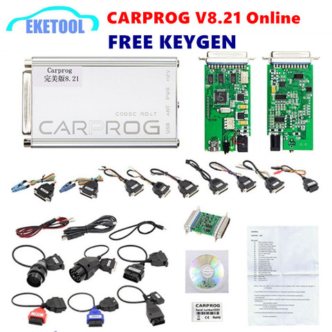 Online CARPROG V8.21 Free Keygen Calculator Car Prog ECU Chip Tunning Car Repair Tool CarProg Programmer 21 Full Adaptors ► Photo 1/6