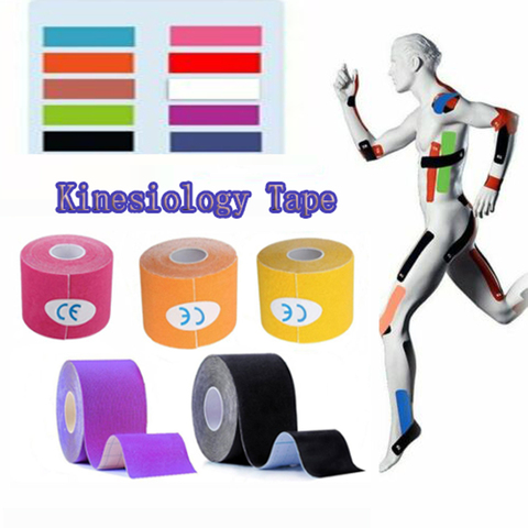 2Size Elastic Kinesiology Tape Sports Muscle Tape Bandage Care Kinesiology First Aid Tape Muscle Injury sports tape ► Photo 1/1
