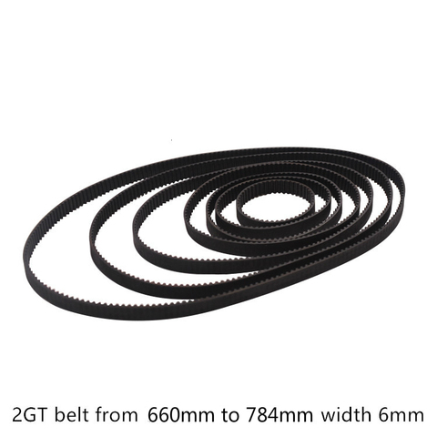 GKTOOLS C-13 3D Printer GT2 6mm Closed Loop Rubber 2GT Timing Belt Length 660 670 696 700 710 750 752 760 782 784 mm ► Photo 1/3