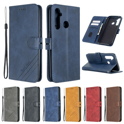 OPPO Realme 5 Pro Case Leather Flip Case on sFor Coque OPPO Realme 5 Pro Phone Case Realme5 Fundas Luxury Magnetic Wallet Cover ► Photo 1/6