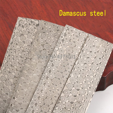 4 kinds Damascus steel DIY knife Making Material Rose Sandwich Pattern steel Knife blade blank Heat Treatment ► Photo 1/6