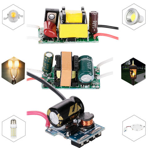 AC 85-265V 12V 110V 220V LED Driver Input 3W - 7W Power Supply Built-in Constant Current 300mA Dimmable Light Lamp Transformers ► Photo 1/6