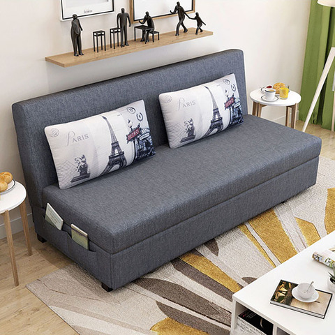Nordic Modern Folding Sofa Bed 90CM Simple Bedroom Living Room Multifunctional Adult Bed Lazy Leisure Sofa Space Saving Design ► Photo 1/6