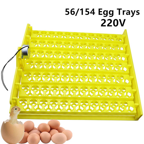 Egg Incubator Automatic 56 154 Plastic Bird Eggs Duck Chicken Eggs Hatching Machine 220V Incubator Trays with Auto Turn Motor ► Photo 1/6