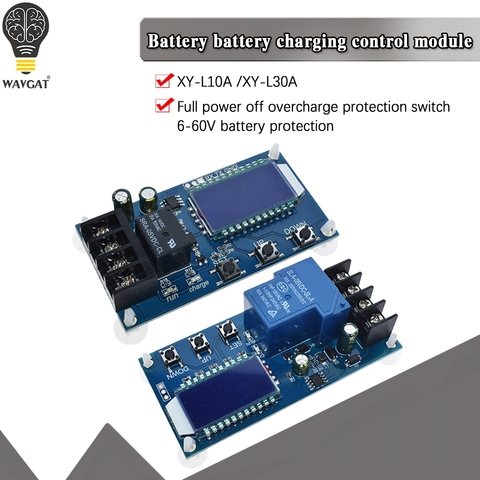 WAVGAT DC 6-60V 10A Storage battery battery Charging Lead-acid Solar Charge Controller Protection Board charger Time ► Photo 1/6