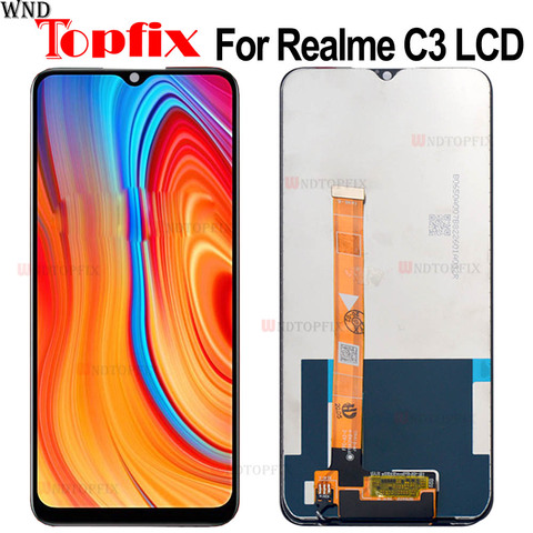 100% Tested For OPPO realme C3 RMX2027 LCD Display Touch Screen Digitizer Assembly Replacement For phone 6.5