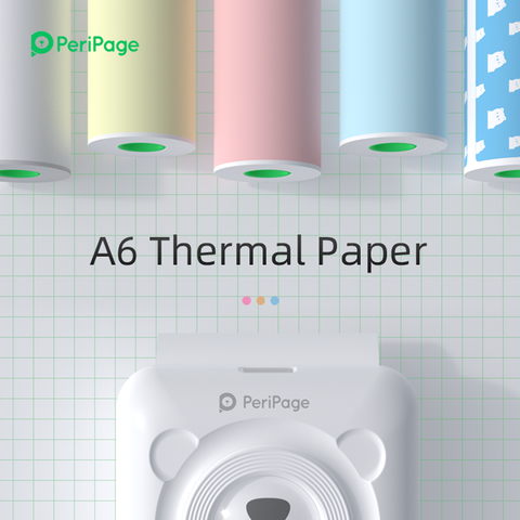 PeriPage 56x30mm Thermal Paper label Paper Sticker Paper For Thermal Pocket Mini Printer A6 A8 ► Photo 1/6