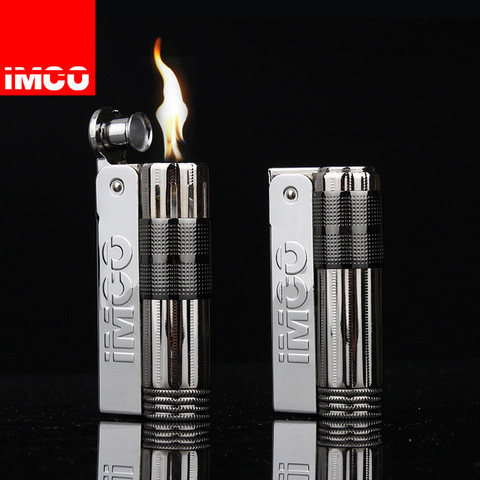 Brand IMCO Retro Flint lighter kerosene Free Fire Grinding Wheel Gasoline Cigarette Oil Lighter Gadgets For Men Stainless Steel ► Photo 1/6