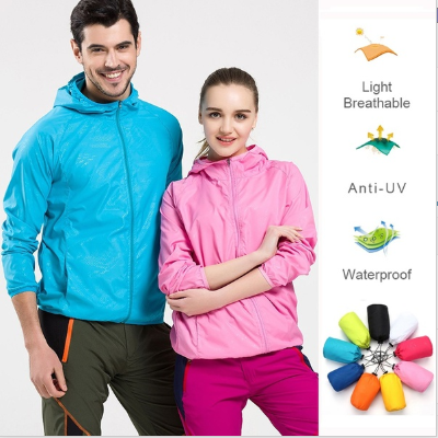 Men Women Quick Dry Hiking Jackets 2022 New Waterproof Sun-Protective Outdoor Sports Coats Skin Male Female Windbreaker ► Photo 1/6