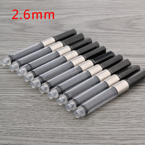 10Pc 2.6MM Small Hole Plastic Metal Ring Office School Writing Fountain Pen Ink Converter Reservoir Cartridges ► Photo 1/5