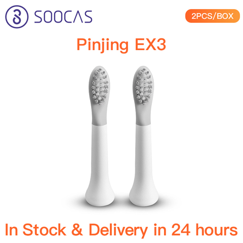 PINJING EX3 Heads SOOCAS PINJING SO WHITE Replacement Toothbrush Head ► Photo 1/6