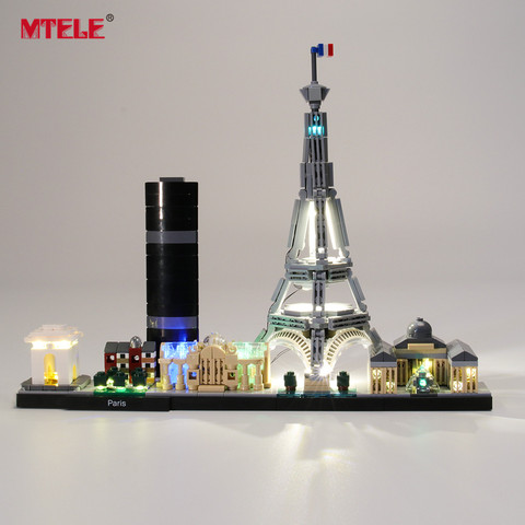MTELE Brand LED Light Up Kit For Architecture Paris Lighting Set Compatile With 21044 (NOT Include The Model) ► Photo 1/6
