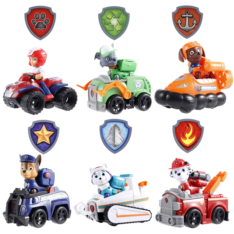 Paw Patrol Dog Puppy Rescue Racer Set 8pcs Character Figure Kids Child Toy Gifts 