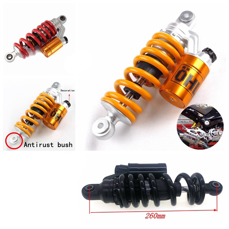 2XRear 360mm Suspension Air Shock Absorber Fit for Most Honda Grom 125 Models 