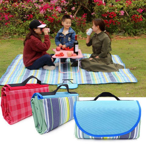 200x200/200x150/150x100cm Outdoor Portable Summer Beach Mat Picnic Blanket Waterproof Baby Plaid Blanket Multiplayer Camping Mat ► Photo 1/6