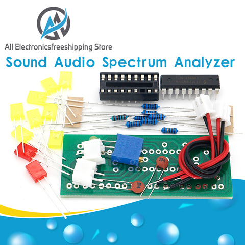 LM3915 10 LED Sound Audio Spectrum Analyzer Level Indicator Kit DIY Electoronics Soldering Practice Set ► Photo 1/6