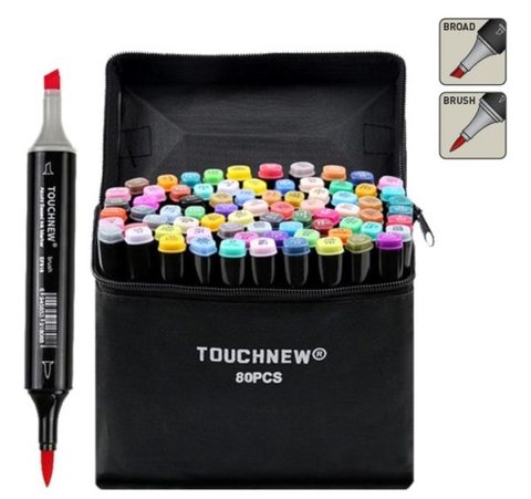 TOUCHNEW EF818  Super Brush  Alcohol Based Art Markers  Dual Head Manga Drawing Pens Alternative Copic Sketch ► Photo 1/3