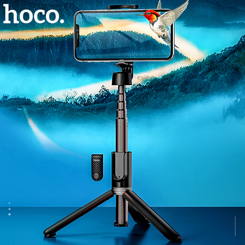 Hoco Wireless Bluetooth Selfie Stick Handheld Smart Phone Camera Tripod with Wireless Remote For iPhone X Samsung Huawei Android ► Photo 1/6