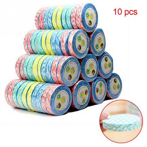10pcs Compressed Towel Magic Wipe Soft Expandable Just Add Water Non-woven Fabrics Towel Outdoor Travel Reusable ► Photo 1/4
