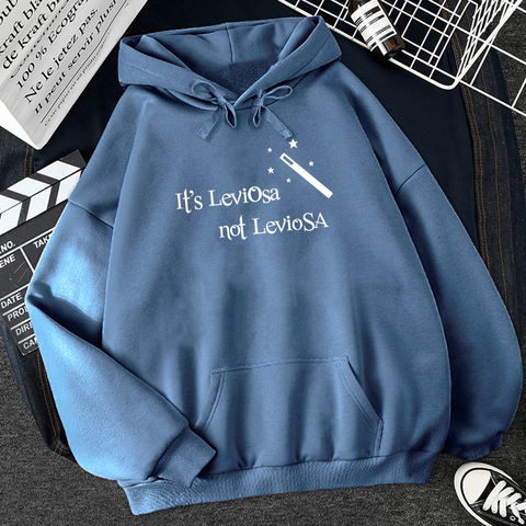 women Hipster streetwear sweatshirts 2022 IT'S LEVIOSA MAGIC fleece casual hoodies female autumn harajuku tracksuit brand hooded ► Photo 1/6